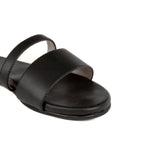 Tev Cloak Vegan Leather Black Women Slides