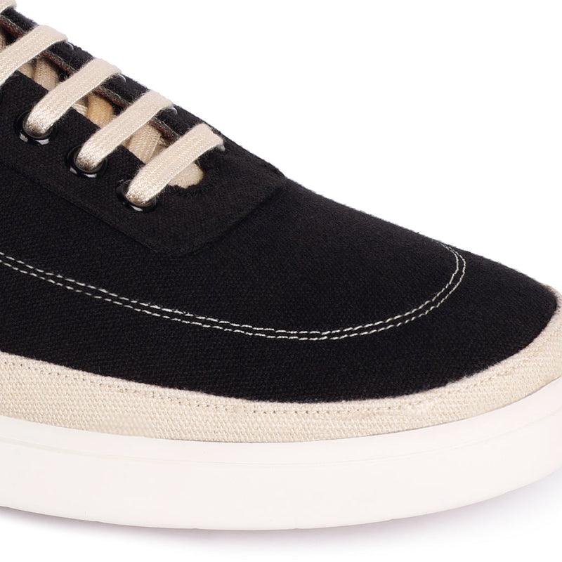 Ske Eco-Sole Sneakers Black and Beige Men