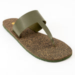 Eso Thong-Strap Cork Green Women Slides