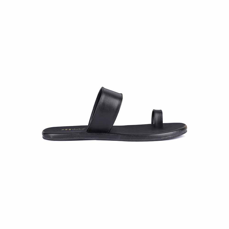 Vaana Toe-Ring Vegan Leather Slides Men