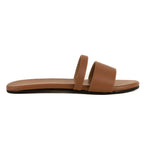 Tev Cloak Vegan Leather Tan Women Slides