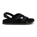 Fox Luxe Crossover Vegan Leather Black Men Sandals