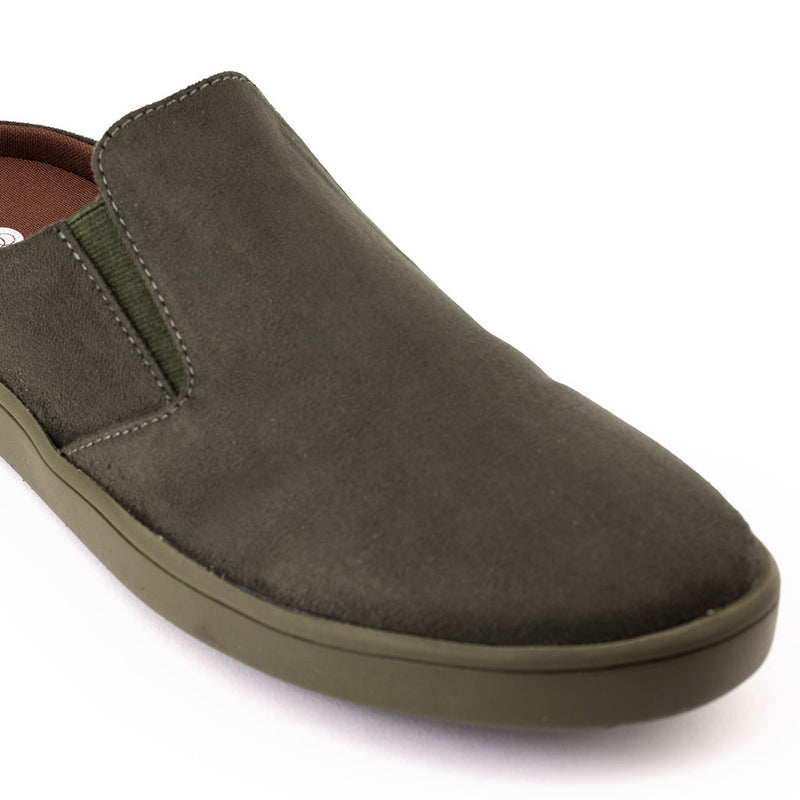 Nest Mules Vegan Suede Green Men Slip-ons