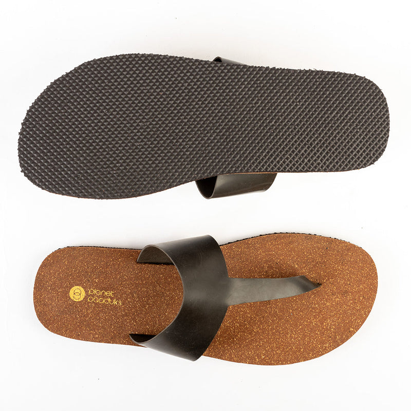 Eso Thong-Strap Cork Brown Women Slides