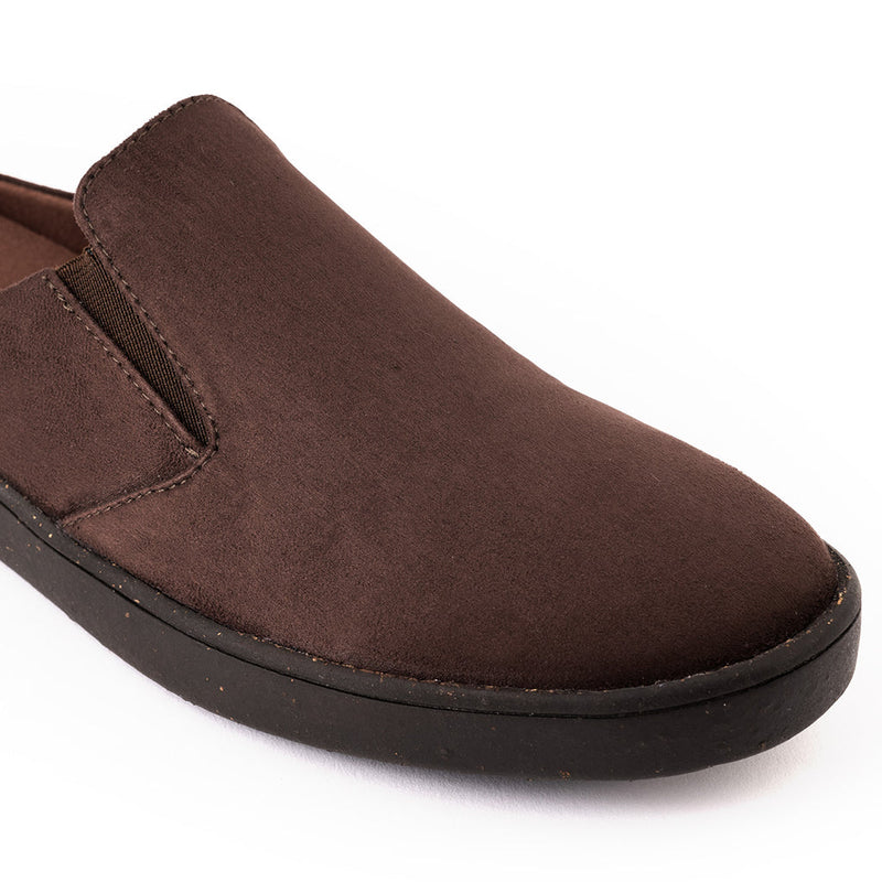 Nest Mules Vegan Suede Brown Men Slip-ons