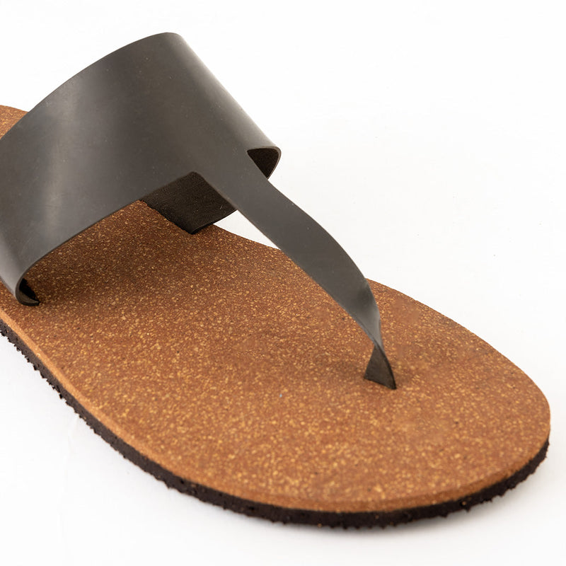 Eso Thong-Strap Cork Brown Men Slides