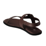 Ella Dual-Strap Vegan Leather Brown Women Sandals