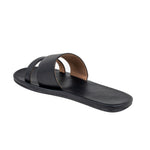 Tev Cloak Vegan Leather Black Men Slides