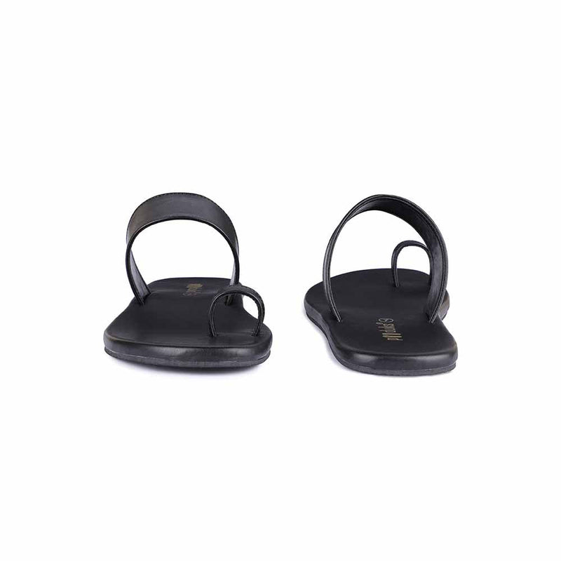 Vaana Toe-Ring Vegan Leather Slides Men