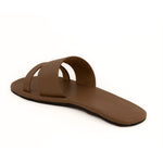 Tev Cloak Vegan Leather Brown Men Slides