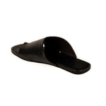 Yuna Cloak Vegan Leather Black Women Slides