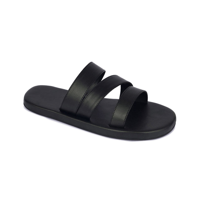 Adi Crossover Vegan Leather Black Slides Men