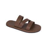 Adi Crossover Vegan Leather Brown Slides Men